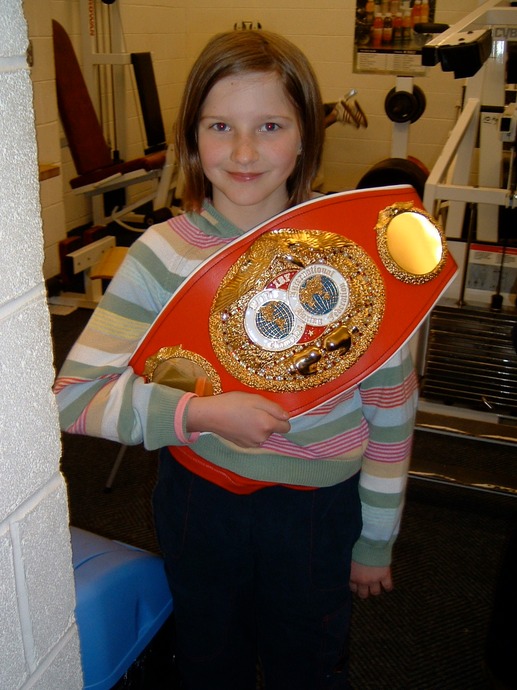 Ellie with Clinton's Belt IBF